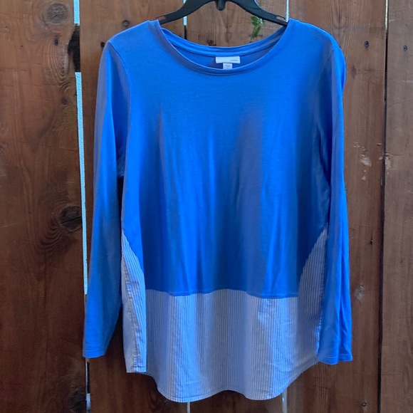 J. Jill Tops - J.Jill blue long sleeve T-shirt